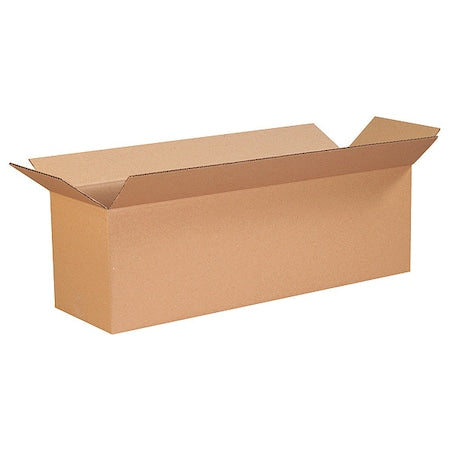 Corrugated Cardboard Long Storage Boxes, 28" L x 10" W x 10" H, Brown/Kraft, Pack of 25, Foldable, Ships and Stores Flat