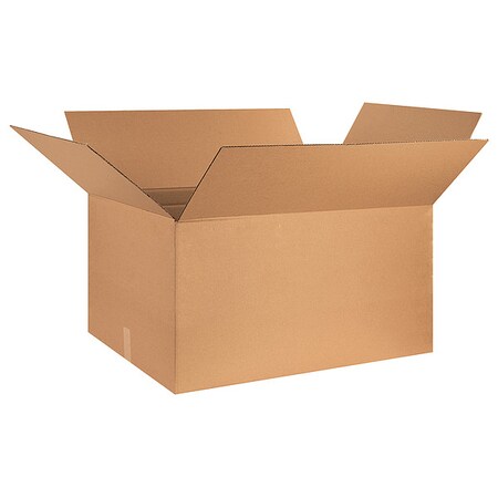 Corrugated Cardboard Flat Storage Boxes, 36" L x 21" W x 20" H, Brown/Kraft, Pack of 5, Foldable, Ships and Stores Flat