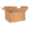 Corrugated Cardboard Flat Storage Boxes, 36" L x 21" W x 20" H, Brown/Kraft, Pack of 5, Foldable, Ships and Stores Flat