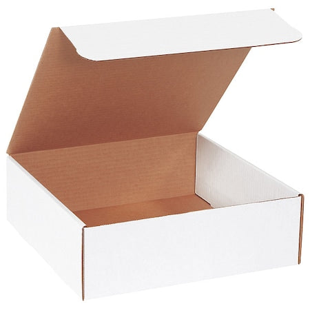 White Literature Mailing Boxes, 12" x 12" x 4", Pack of 50, Crush-Proof, For Shipping, Mailing and Storing