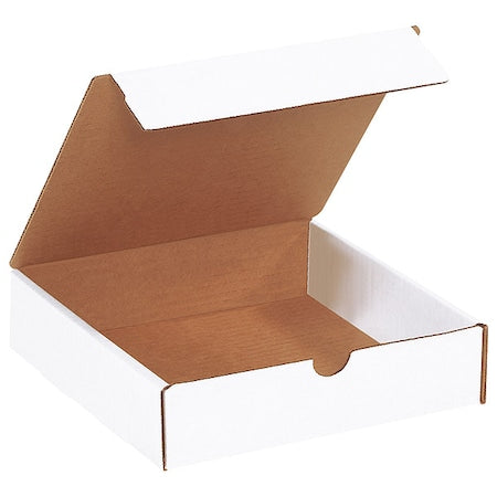 White Corrugated Cardboard Literature Mailer Box, 8" L x 8" W x 2" H, Pack of 50, Crush-Proof, for Shipping and Mailing UPS, USPS and FedEx