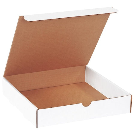 White Literature Mailing Boxes, 10 x 10 x 2 Inches, Pack of 50, Crush-Proof, for Shipping, Mailing and Storing