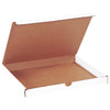 White Literature Mailing Boxes, 11 1/8 x 8 3/4 x 1 Inches, Pack of 50, Crush-Proof, For Shipping, Mailing and Storing