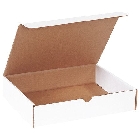 White Literature Mailing Boxes, 11-1/8 x 8-3/4 x 2-5/16 Inches, Pack of 50, Crush-Proof, For Shipping, Mailing and Storing