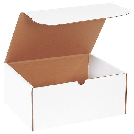 White Literature Mailing Boxes, 11 1/8 x 8 3/4 x 5 Inches, Pack of 50, Crush-Proof, for Shipping, Mailing and Storing,Oyster White,M1185