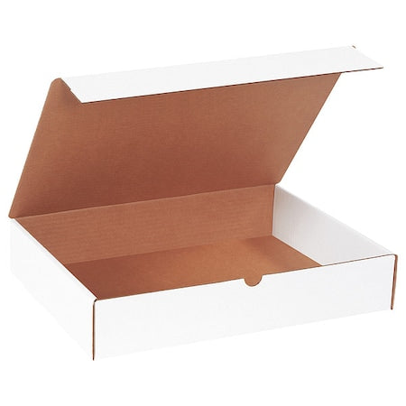 White Corrugated Cardboard Literature Mailer Box, 16" L x 12" W x 3" H, Pack of 50, Crush-Proof, for Shipping and Mailing UPS, USPS and FedEx