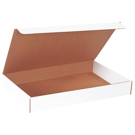 White Corrugated Cardboard Literature Mailer Box, 19" L x 12" W x 2 1/2" H, Pack of 50, Crush-Proof, for Shipping and Mailing UPS, USPS and FedEx