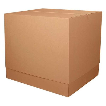 TELETOP Telescoping Single-Wall Corrugated Outer Box, 47-3/4" Length x 40" Width x 34" Height, Kraft (Bundle of 5)