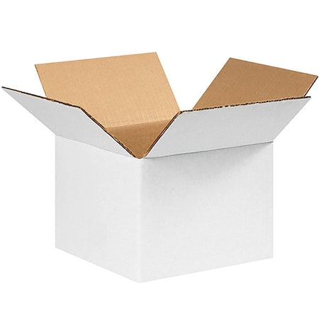 Corrugated Cardboard Shipping and Mailing Boxes, 8" L x 8" W x 6" H, White, Easy-to-Assemble, Great for Small Businesses (Pack of 25)