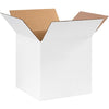 Corrugated Cardboard Shipping and Mailing Boxes, 10" L x 10" W x 10" H, White, Easy-to-Assemble, Great for Small Businesses (Pack of 25)