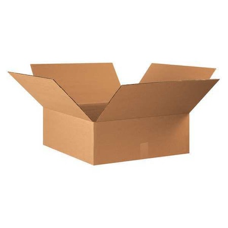 22228SK Flat Corrugated Boxes, 22" L x 22" W x 8" H, Kraft (Pack of 120)