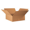 22228SK Flat Corrugated Boxes, 22" L x 22" W x 8" H, Kraft (Pack of 120)
