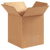 Corrugated Cardboard Shipping and Mailing Boxes, 4" L x 4" W x 6" H, Brown/Kraft, Easy-to-Assemble, Great for Small Businesses (Pack of 25)