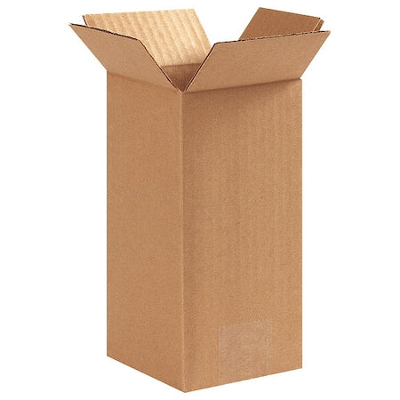 4x4x8 Tall CorrugatedBoxes, Tall, 4L x 4W x 8H, Pack of 25 | Shipping, Packaging, Moving, Storage Box for Home or Business, Strong Wholesale Bulk Boxes