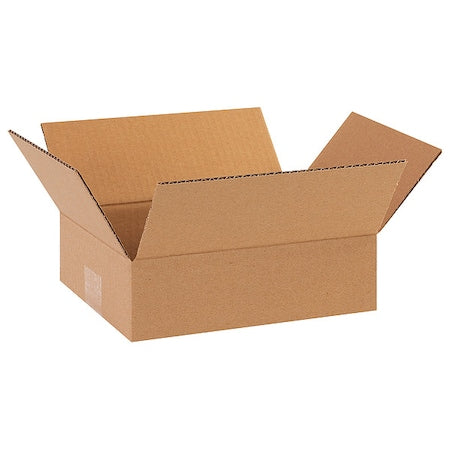1083 Flat Corrugated Cardboard Box 10" L x 8" W x 3" H, Kraft, For Shipping, Packing and Moving (Pack of 25)