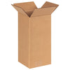 Corrugated Cardboard Shipping and Mailing Boxes, 6" L x 6" W x 12" H, Brown/Kraft, Easy-to-Assemble, Great for Small Businesses (Pack of 25)