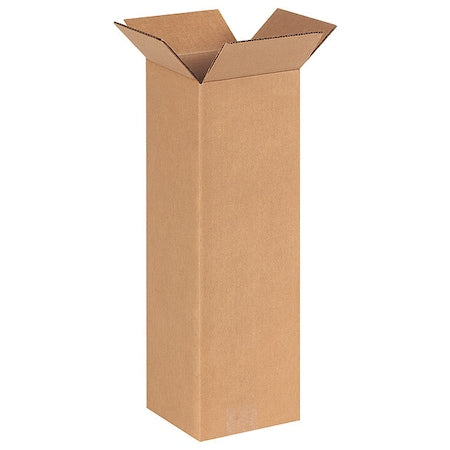 6618100PK Tall Corrugated Boxes, 6" L x 6" W x 18" H, Kraft (Pack of 100)