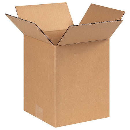 8810100PK Corrugated Boxes, 8" L x 8" W x 10" H, Kraft (Pack of 100)