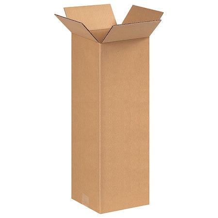 8820100PK Tall Corrugated Boxes, 8" L x 8" W x 20" H, Kraft (Pack of 100)