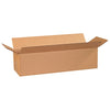 Recycled Corrugated Cardboard Boxes, 24" L x 8" W x 6" H, Brown/Kraft, Contains 15%-100% Recycled Content (Pack of 25)