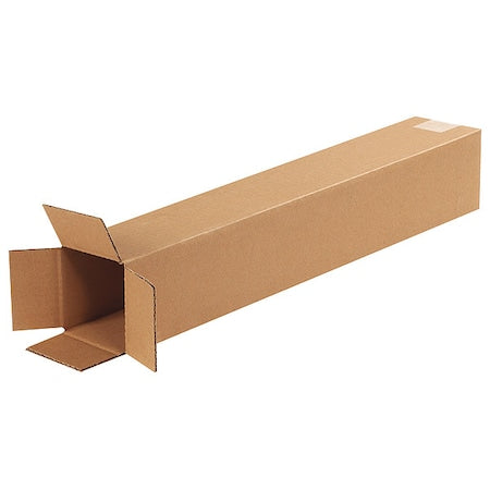 Corrugated Cardboard Shipping and Mailing Boxes, 4" L x 4" W x 24" H, Brown/Kraft, Easy-to-Assemble, Great for Small Businesses (Pack of 25)