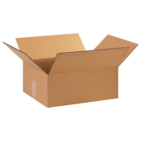 1512675PK Corrugated Boxes, 15" L x 12" W x 6" H, Kraft (Pack of 75)