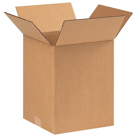 9911100PK Corrugated Boxes, 9" L x 9" W x 11" H, Kraft (Pack of 100)