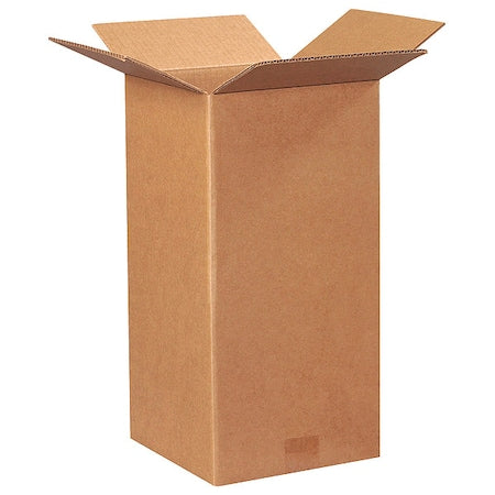 Corrugated Cardboard Shipping and Mailing Boxes, 9" L x 9" W x 18" H, Brown/Kraft, Easy-to-Assemble, Great for Small Businesses (Pack of 25)