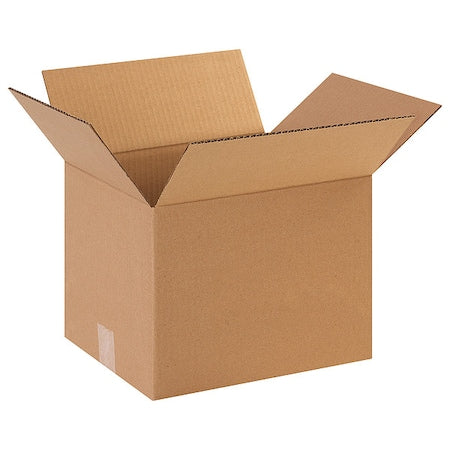 12109100PK Corrugated Boxes, 12" L x 10" W x 9" H, Kraft (Pack of 100)