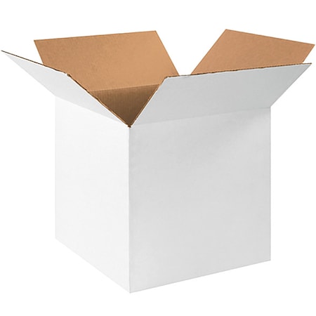 161616W Corrugated Cardboard Box 16" L x 16" W x 16" H, White, For Shipping, Packing and Moving (Pack of 25)