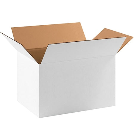 Corrugated Cardboard Shipping and Mailing Boxes, 17 1/4" L x 11 1/4" W x 10" H, White, Easy-to-Assemble, Great for Small Businesses (Pack of 25)