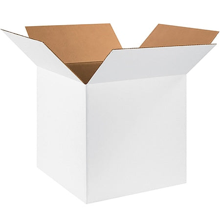 181818W Corrugated Cardboard Box 18" L x 18" W x 18" H, White, For Shipping, Packing and Moving (Pack of 20)