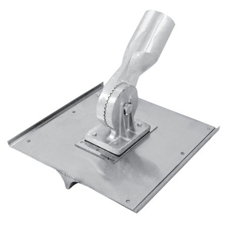 10" x 10" 1/2"R, 3/4"D Stainless Steel Walking Seamer/Groover with Threaded Handle Socket