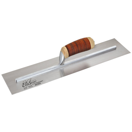 Elite Series Five Star™ 16" x 5" Carbon Steel Cement Trowel with Leather Handle