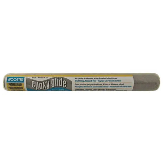 Proprietary dark gray, shed-resistant fabric, the first non-woven fabric in our industry, for all epoxies and urethanes. Great pickup, release and flow for fast results. Green double-thick polypropylene core resists water, solvents and cracking.