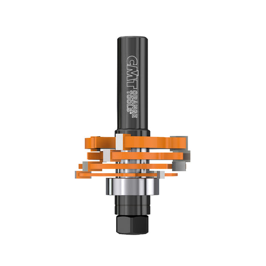 Create slots, grooves and rabbets in materials from 3,2mm to 18mm in depth by using the adjustable CMT 3-Wing slot cutter set. See chart below for details on spacing and correct cutter combinations. Ideal for biscuit joints and milling perfect tongue and