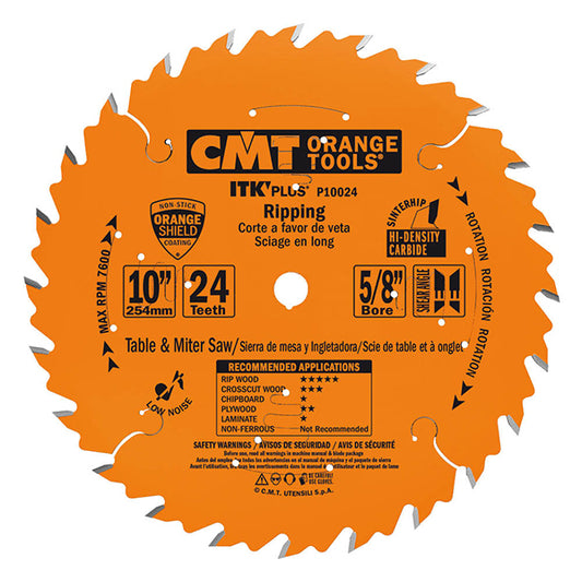 for fast rip cuts thanks to the shear angle design.