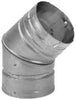 Use to offset obstructions as needed. Elbow swivels 360 degrees at base. Angle not adjustable. Designed for stoves that burn wood pellets. Patent pending venting for stoves & inserts that use wood pellets. UL listed for 3" clearance to combustibles in USA