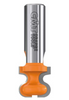 Why interrupt the subtle linearity of an all-wood drawer front or cabinet door with a metal knob or handle?
Use a CMT finger pull bit and make a harmonious wooden handle.
Two options are available: a template profile made directly in the wood or a Europea