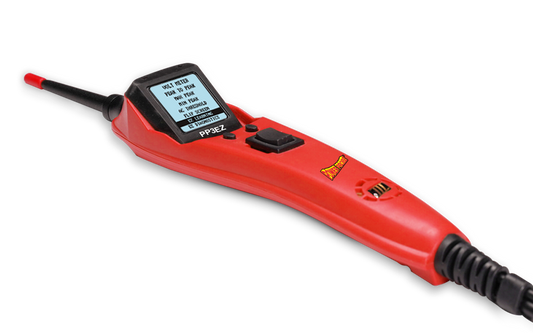 The PP3EZ includes all the powerful testing modes and features of the Power Probe 3S plus now includes 2 new modes - EZ Learning Mode and EZ Diagnostics Mode. The PP3EZ speeds you through the diagnosing of 12 to 24 volt automotive electrical systems. Afte