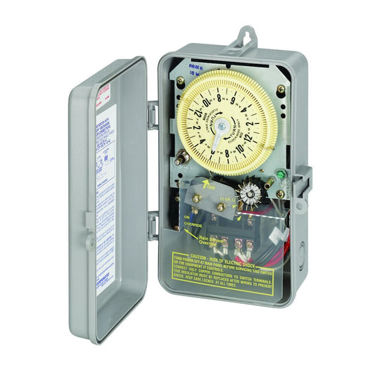 These irrigation timers are designed to permit one to 44 "ON" operations every 24 hours and provide watering increments down to 12 minutes or up to 20 hours and 45 minutes to ensure proper watering increments. These models also allow for biweekly scheduli