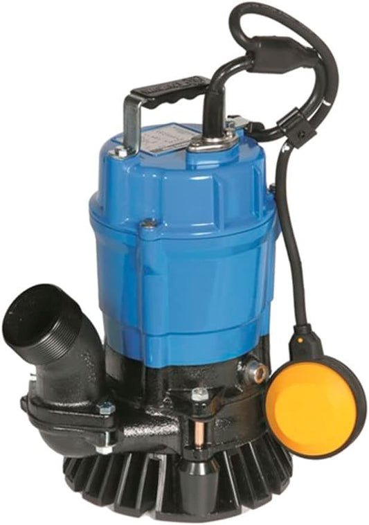 Tsurumi Pump HSZ2.4S | Submersible Trash Pump with Ball Float Switch|? HP, 115V, 2 inch Discharge| Ideal for Construction, Floodwater Removal and Industrial Use
