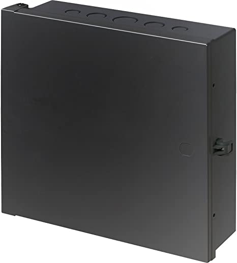 Arlington Industries EB1111BL-1 Electronic Equipment Enclosure Box (Pack of 1), 11" x 11" x 3.5", Black