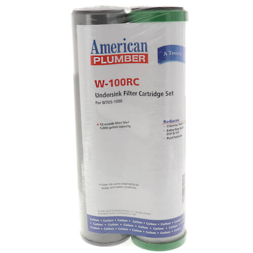 Reduces sediment, chlorine taste and odor, bad taste and odor
Filter life up to 12 months or 1,000 gallons
For WTOS-100 and compatible with WLCS-1000 dual-filtration drinking-water systems