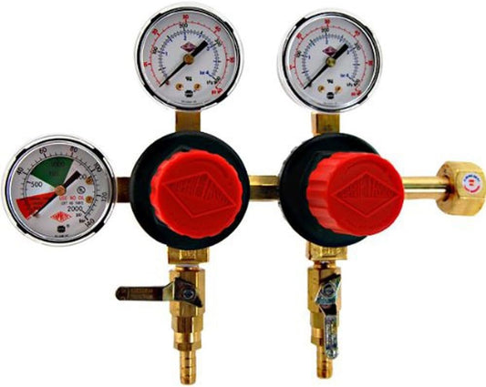 Taprite T752HP Two Product Dual Pressure Kegerator CO2 Regulator