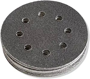 Fein Round Sanding Disc Sheets with Hook and Loop Attachment - Perforated, 80 Grit, 16-Pack - 63717228020