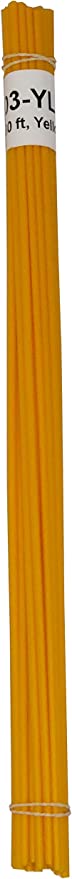 High Density Polyethylene (HDPE) Plastic Welding Rod, 1/8" diameter, 30 ft., Yellow