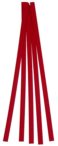 High Density Polyethylene (HDPE) Plastic Welding Rod, 3/8" x 1/16", 5 ft, Red