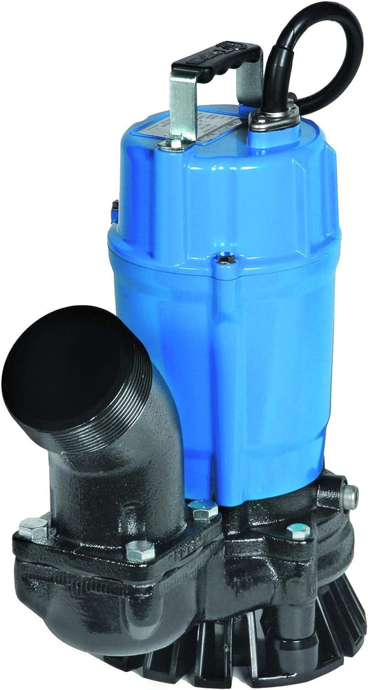 Tsurumi Pump HS3.75S | Submersible Trash Pump with Agitator | 1 HP, 115V, 3 inch Discharge | Ideal for water containing sand, solids and debris