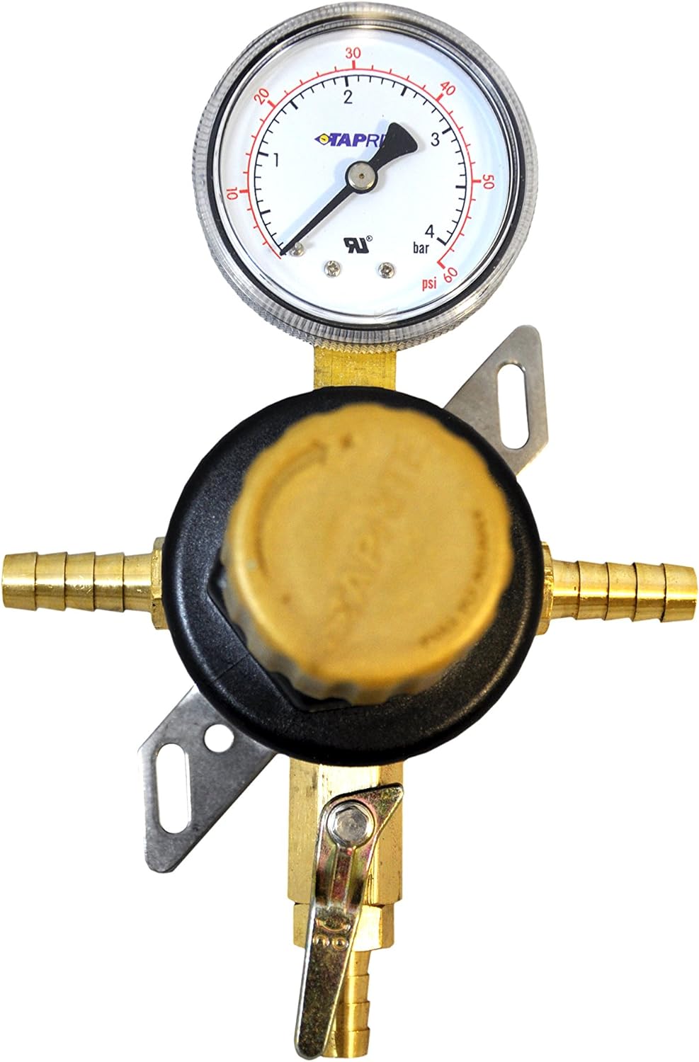 1-Way Secondary Air Regulator - Polycarbonate Bonnet: 1 Hose Barb x 1 Plug